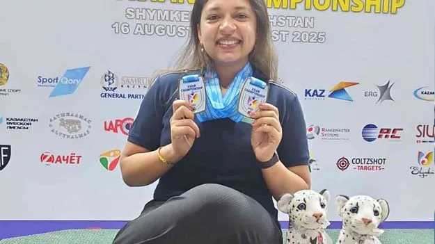 Asia Shooting Championship: సిఫ్ట్‌ కౌర్‌ డబుల్‌ గోల్డ్‌
