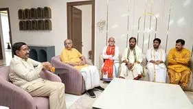 CP Radhakrishnan: తిరుమల చేరుకున్న ఉప రాష్ట్రపతి అభ్యర్థి సీపీ రాధాకృష్ణన్