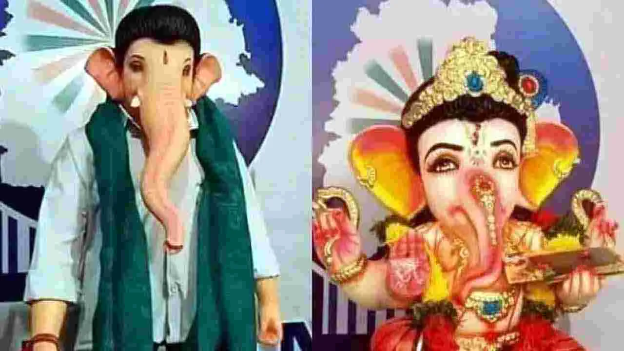Lord Ganesha As CM Revanth: సీఎం రేవంత్ రెడ్డి ఆకారంలో గణేశుడు.. నిర్వాహకులకు షాక్ ఇచ్చిన పోలీసులు