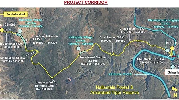 Elevated Corridor to Srisailam: శ్రీశైలానికి 6 అలైన్‌మెంట్లు