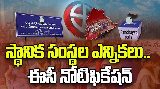 Local Body Elections: స్థానిక సంస్థల ఎన్నికల వేళ.. నోటిఫికేషన్ విడుదల చేసిన ఎన్నికల కమిషన్