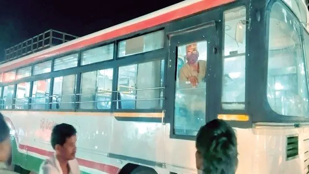 ఆర్టీసీ బస్సులో మంటలు