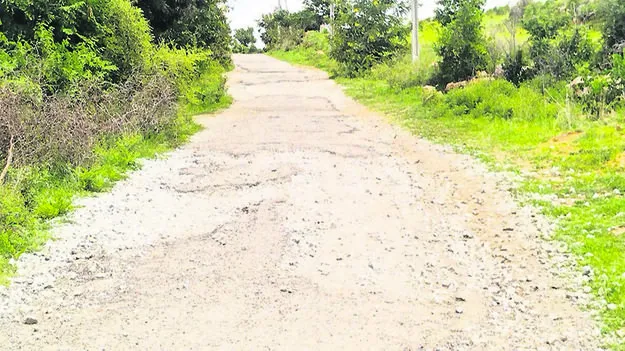 ROAD: కంకర తేలిన రోడ్డు