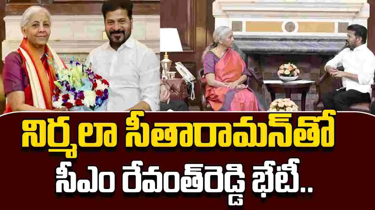 CM Revanth Reddy Meets Nirmala Sitharaman: కేంద్ర మంత్రి నిర్మలా సీతారామన్‌తో సీఎం రేవంత్‌రెడ్డి  భేటీ..ఎందుకంటే..