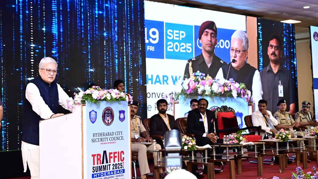 ట్రాఫిక్ నిర్వహణలో ప్రజల భాగస్వామ్యం అవసరం: తెలంగాణ గవర్నర్ జిష్ణుదేవ్ వర్మ