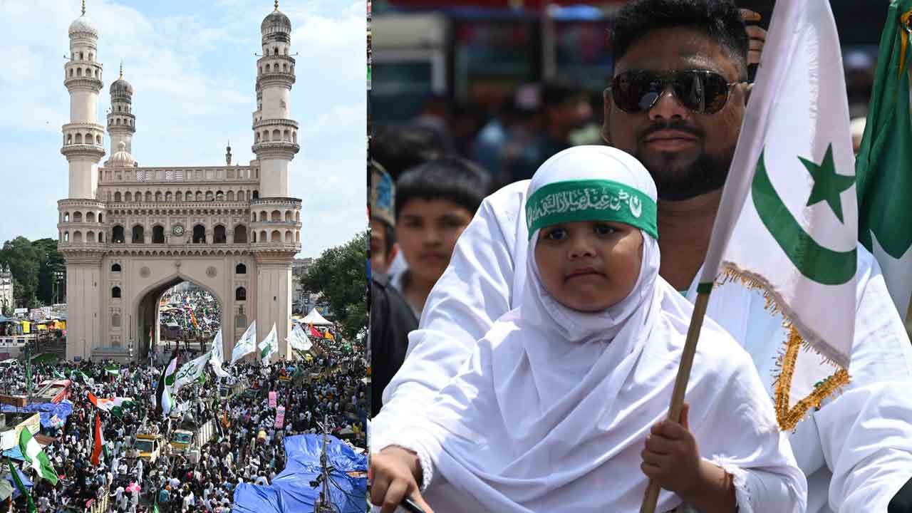 Milad un Nabi Celebrations in Hyderabad : పాత బస్తీలో ఘనంగా మిలాద్ ఉన్ నబీ ర్యాలీ..