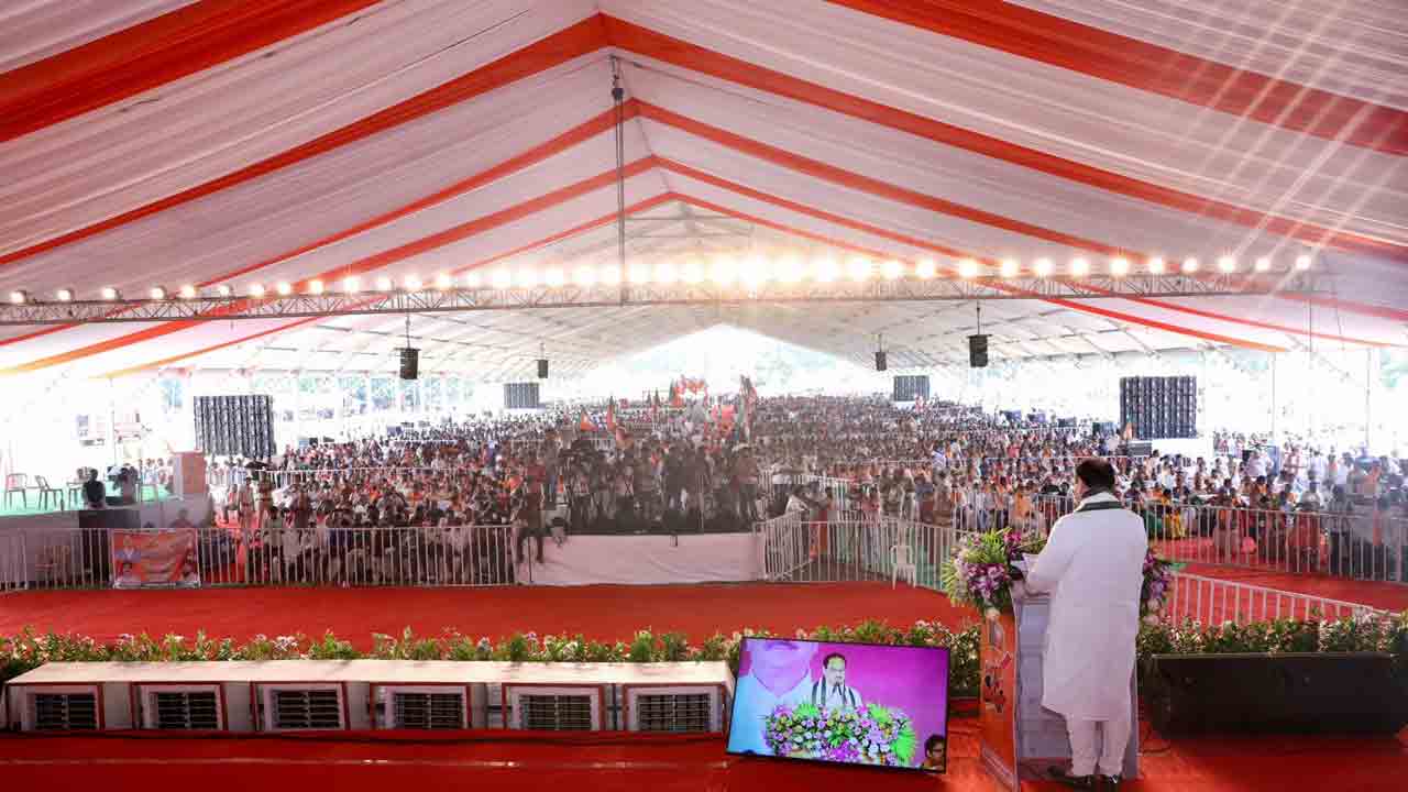 JP Nadda: విశాఖపట్నంలో సారథ్యం  సభ.. హాజరైన జేపీ నడ్డా