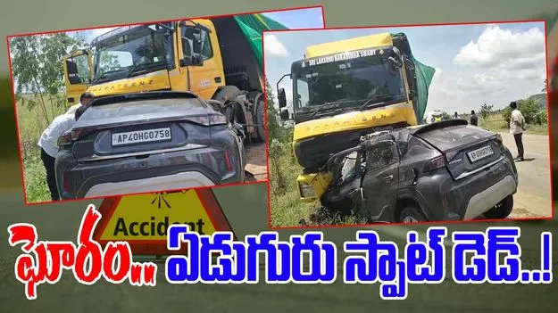 Nellore Road Accident: ఘోర రోడ్డు ప్రమాదం.. ఏడుగురు మృతి