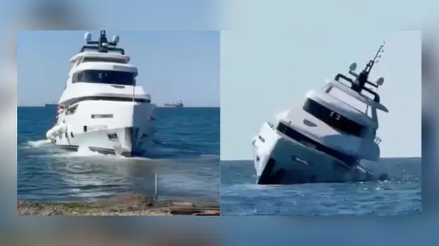 Türkiye Luxury Yacht Sinks: టైటానిక్ సీన్ రిపీట్.. లగ్జరీ నౌక జలసమాధి.. వీడియో వైరల్