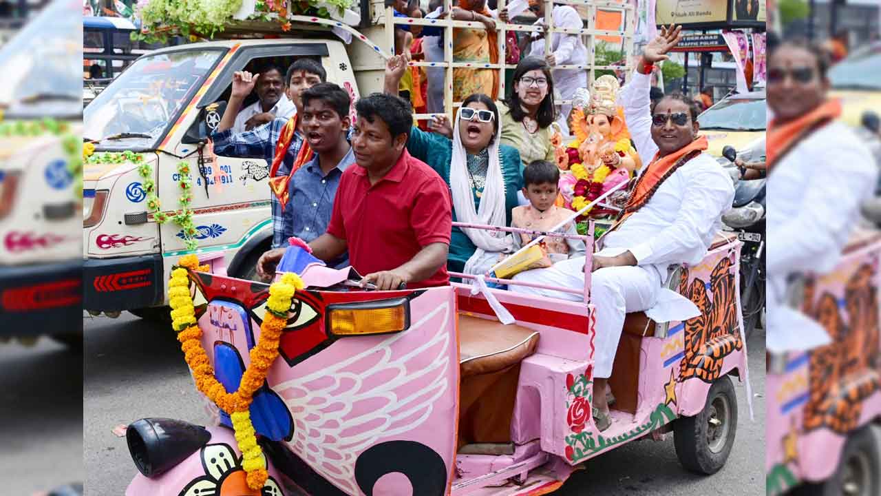 Ganesha Immersions Highlights: వావ్.. గణేష్ నిమజ్జనంలో అదరగొట్టేశారుగా..