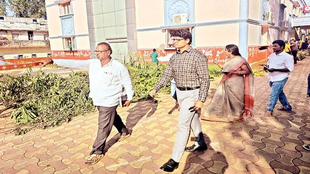 భ్రమరాంబ అతిథి గృహం పరిశీలన 