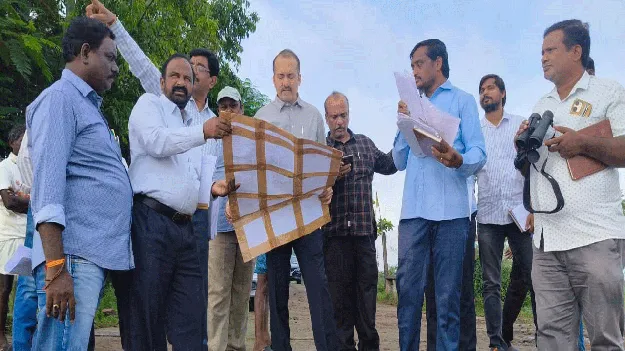 kumaram bheem asifabad- ప్రాణహిత నిర్మాణ స్థలం పరిశీలన 