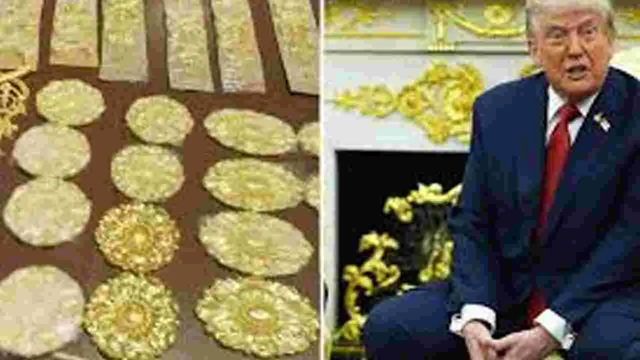 US President Donald Trump: శ్వేత సౌధం.. స్వర్ణమయం!