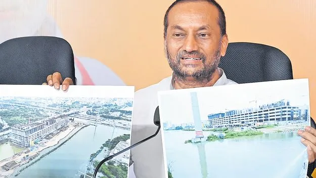 MP Raghu Nandan Rao: ఓఆర్‌ఆర్‌ సర్వీస్‌ రోడ్డును మింగి.. మూసీ ఎఫ్‌టీఎల్‌లో భారీ అక్రమ నిర్మాణం