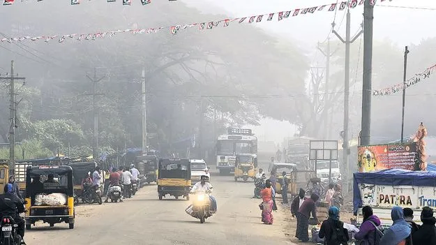 మన్యంపై మంచు దుప్పటి 