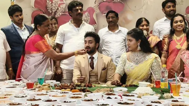 కొత్త అల్లుడికి అదిరిపోయే ఆతిథ్యం