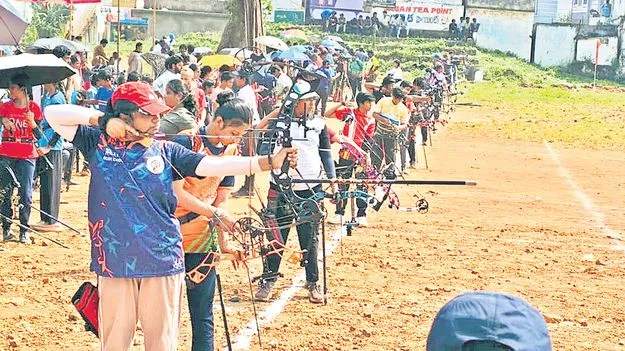 ఉత్సాహంగా విలువిద్య పోటీలు 