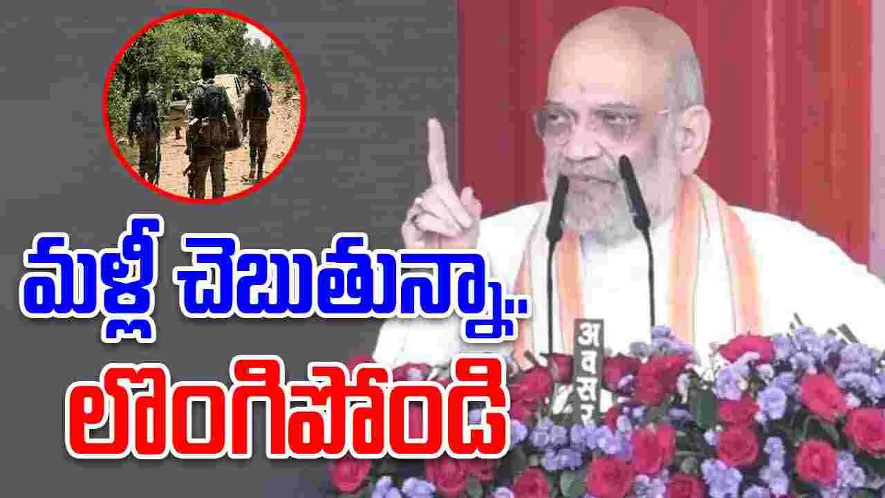 Amit Shah: నక్సల్స్‌తో చర్చల్లేవ్, లొంగిపోండి.. అమిత్‌షా హెచ్చరిక