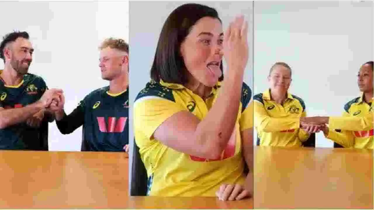 Australian Cricketers: పాక్‌తో షేక్ హ్యాండ్ వివాదం..భారత్‌ను ఎక్కిరించిన ఆసీస్ ప్లేయర్లు