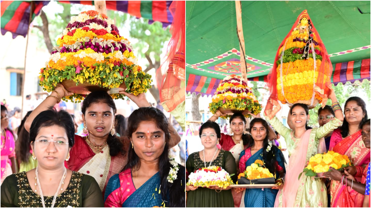 Vanaparthi: వనపర్తి పాలిటెక్నిక్ కళాశాల‌లో బతుకమ్మ సంబరాలు