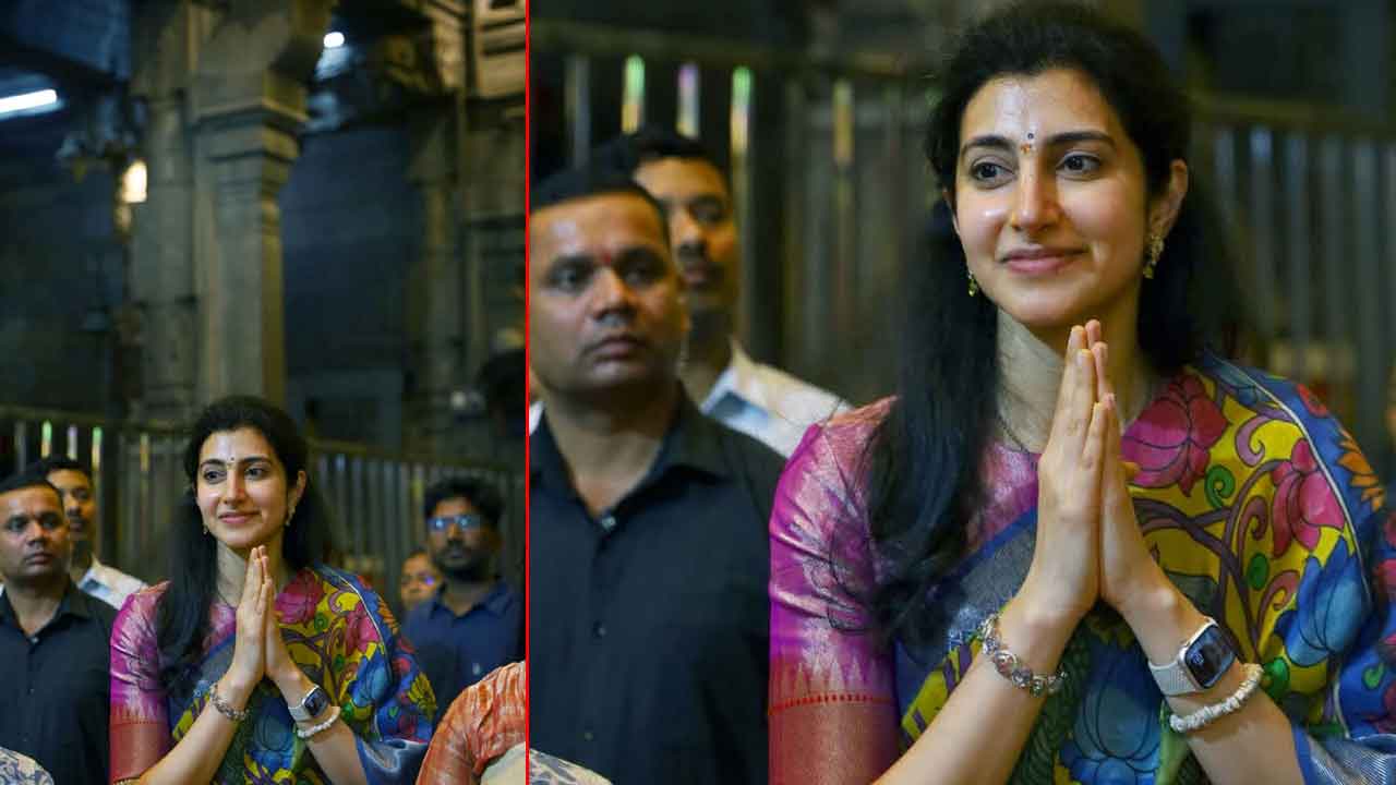 Nara Brahmani : శ్రీకాళహస్తి ఆలయంలో స్వామి, అమ్మవార్లను నేను, మా దేవాన్ష్ దర్శించుకున్నాం: నారా బ్రాహ్మణి