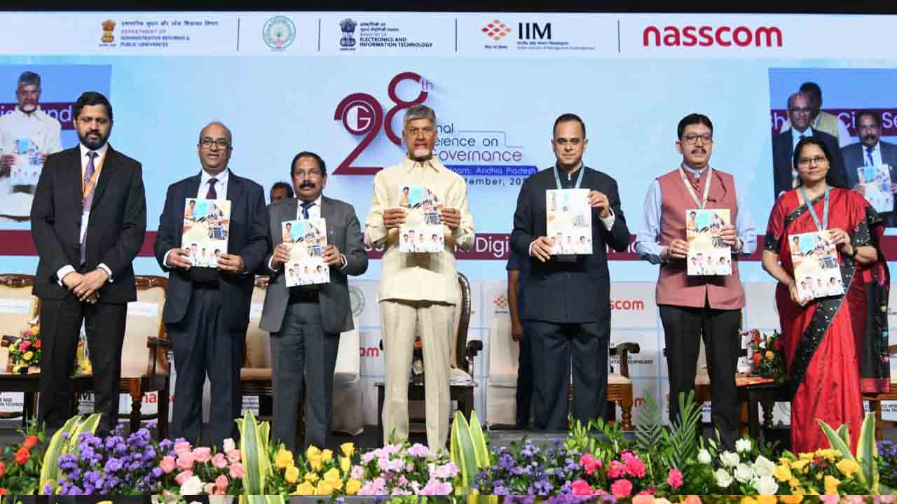 AP CM Chandrababu: జాతీయ ఈ-గవర్నెన్సు సదస్సులో పాల్గొన్న సీఎం చంద్రబాబు