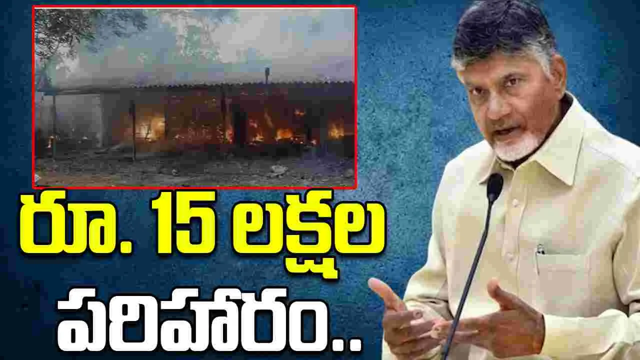 CM Chandrababu Konaseema Compensation: కోనసీమ పేలుడు ఘటన.. మృతుల కుటుంబాలకు 15 లక్షల పరిహారం