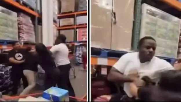 New York Costco fight: న్యూయార్క్ సూపర్‌మార్కెట్‌లో షాకింగ్ సీన్.. కస్టమర్ల మధ్య తీవ్ర ఘర్షణ.. వైరల్ వీడియో