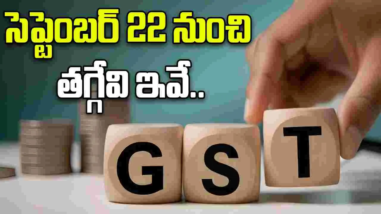 New GST Rates: సెప్టెంబర్ 22 నుంచి కొత్త జీఎస్టీ ధరలు..తగ్గే వస్తువుల లిస్ట్ ఇదే