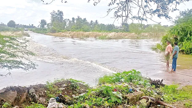 పొంగుతున్న రెల్లి గెడ్డ 