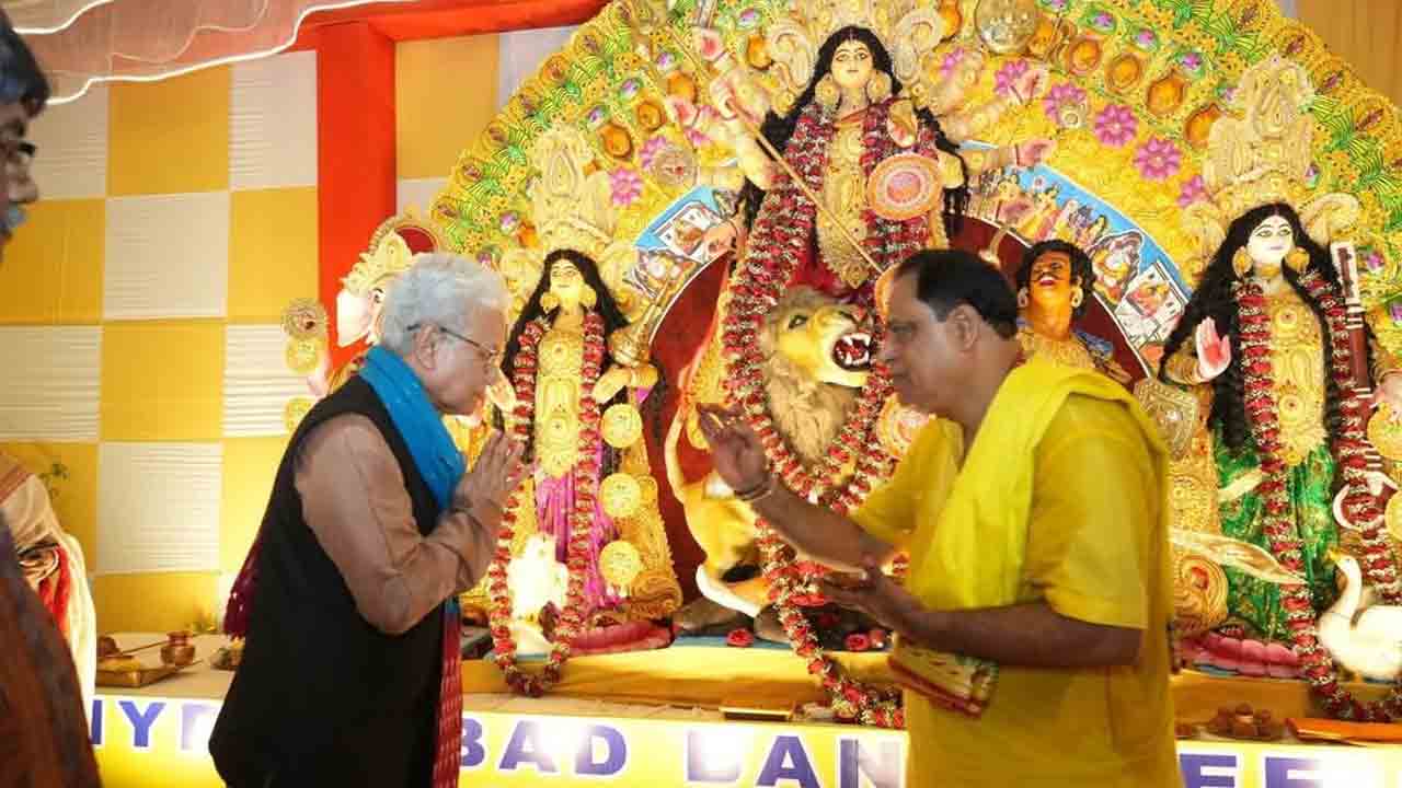  Governor Jishnu Dev Verma: హైదరాబాద్‌లో దుర్గామాత పూజలో పాల్గొన్న గవర్నర్ జిష్ణుదేవ్ వర్మ