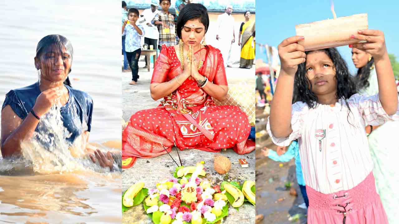 Karthika Pournami: కార్తీక పౌర్ణమి.. కాళేశ్వర స్వామి వారి దర్శనానికి పోటెత్తిన భక్తులు