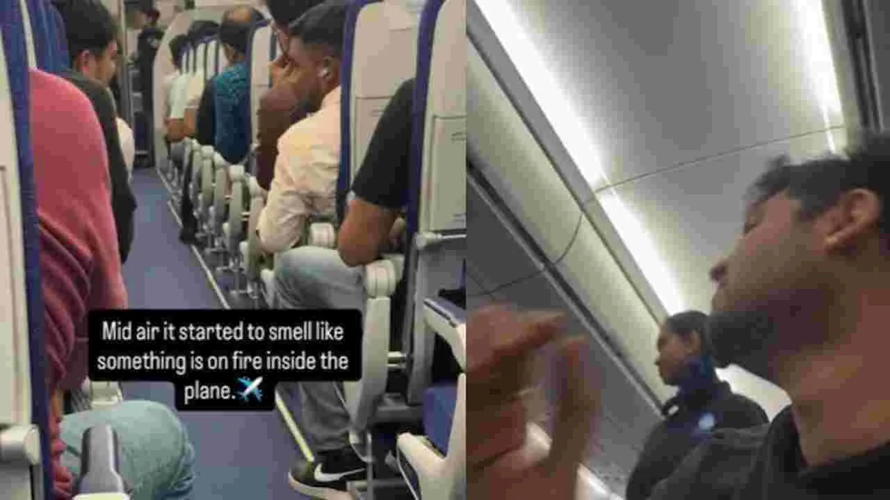 IndiGo Mid Air Scare: ఇండిగో కొత్త విమానంలో కాలిన వాసన.. ప్రయాణికుల్లో కలకలం