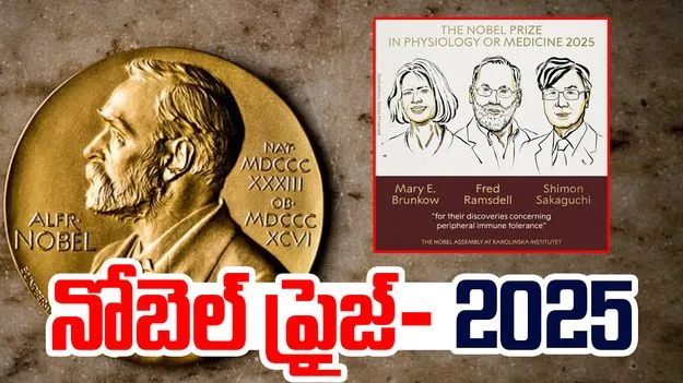 Nobel Prize 2025: వైద్య శాస్త్రంలో ముగ్గురికి నోబెల్‌ పురస్కారాలు