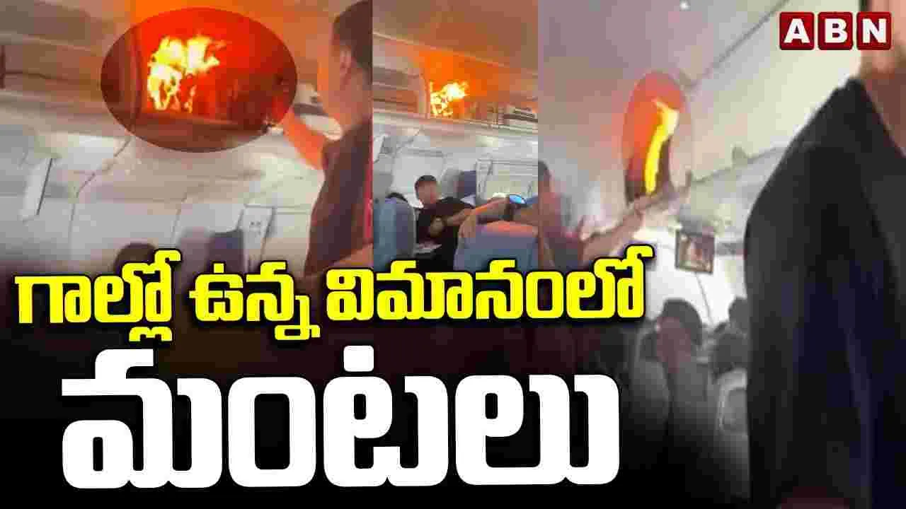 Battery Fire On Flight: బ్యాటరీ ఎంత పని చేసింది.. దెబ్బకు ప్లైట్ ఎమర్జెన్సీ ల్యాండ్.. 
