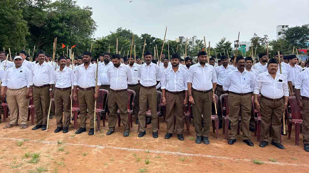 MP Raghunandan Rao: సిద్ధిపేటలో ఆర్ఎస్ఎస్ పదసంచలన్.. పాల్గొన్న ఎంపీ రఘునందన్ రావు