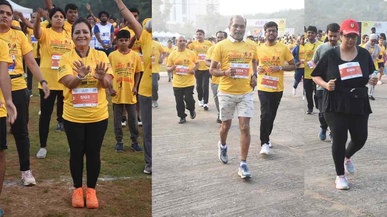 Gachibowli Marathon: గచ్చిబౌలి స్టేడియంలో మారథాన్.. ఉత్సాహంగా పాల్గొన్న యువత