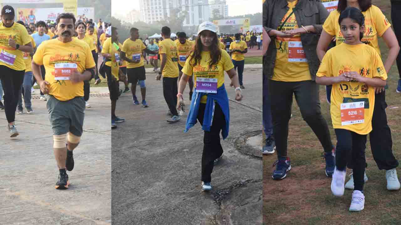 Gachibowli Marathon: గచ్చిబౌలి స్టేడియంలో మారథాన్.. ఉత్సాహంగా పాల్గొన్న యువత