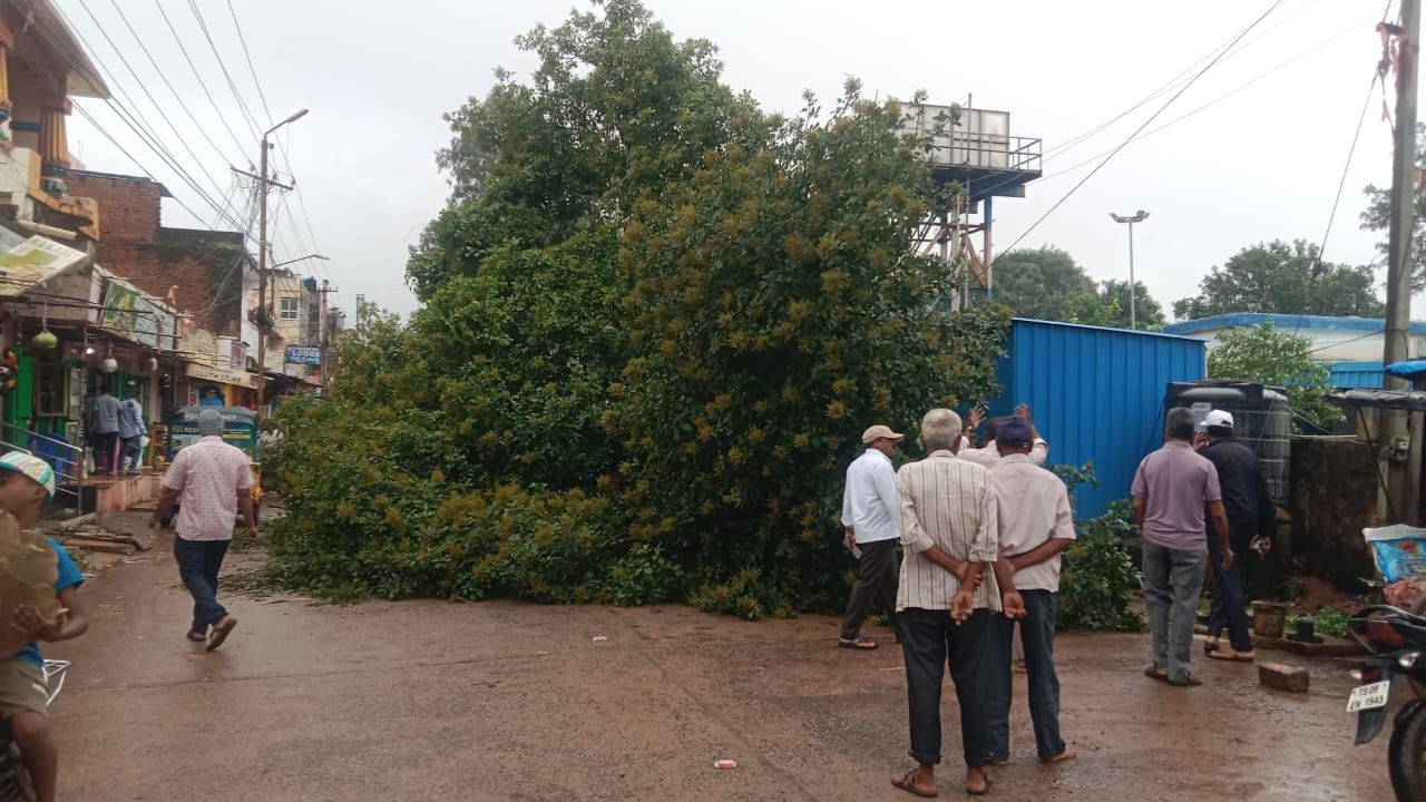 Vikarabad: ఉదృతంగా ప్రవహిస్తున్న శివరెడ్డి పేట్ చెరువు