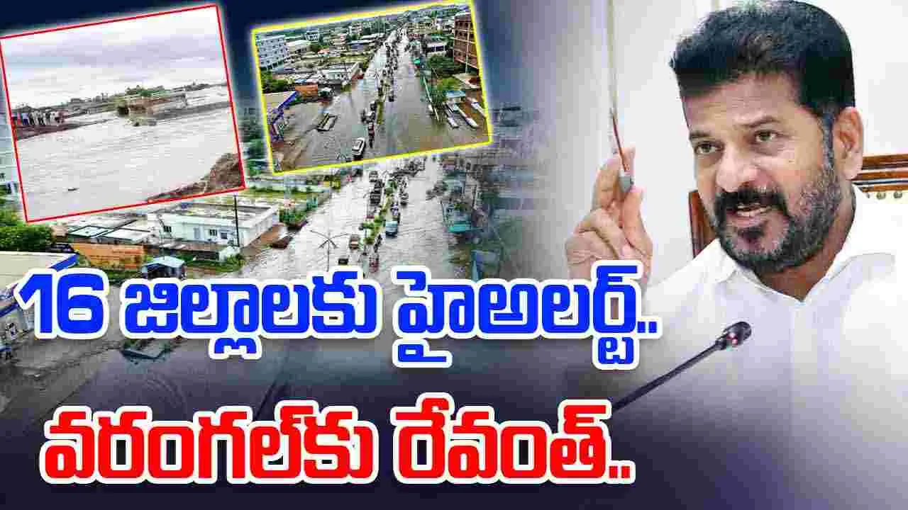 CM Revanth Reddy: డేంజర్‌లో 16 జిల్లాలు.. రేపు వరంగల్‌కు సీఎం రేవంత్