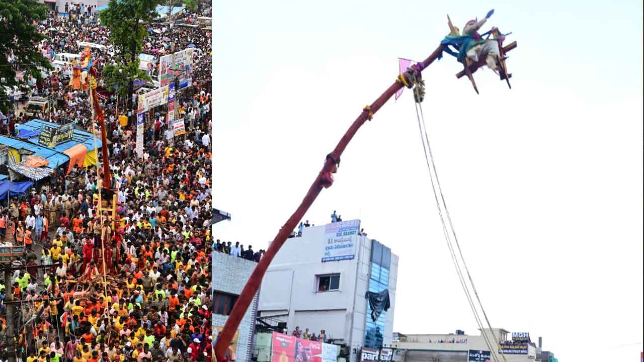 Paidithalli Sirimanotsavam: ఘనంగా పైడితల్లి అమ్మవారి సిరిమానోత్సవం.. భారీగా పాల్గొన్న భక్తులు