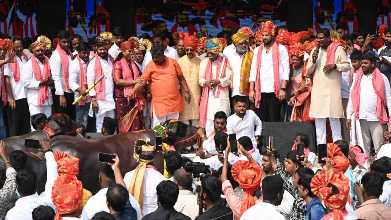 Sadar Sammelanam: ఎన్టీఆర్ స్టేడియం వద్ద సదర్ సమ్మేళనం.. ప్రారంభించిన సీఎం రేవంత్