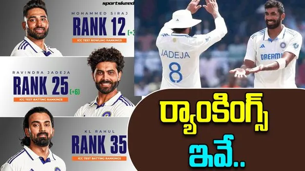 Test Rankings 2025: టెస్టు ర్యాంకింగ్స్.. సిరాజ్, జడేజాకు అత్యుత్తమ రేటింగ్ పాయింట్లు