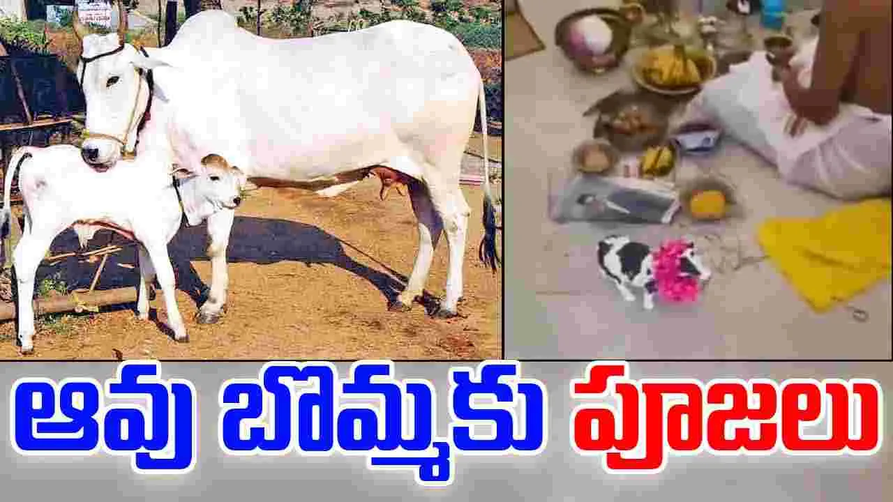 Viral Video: ఆవుకు బదులుగా ఆవు బొమ్మకు పూజలు.. వీడియో వైరల్