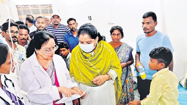 Minister Sandhya rani: విద్యార్థులకు తీవ్ర అనారోగ్య సమస్యల్లేవు