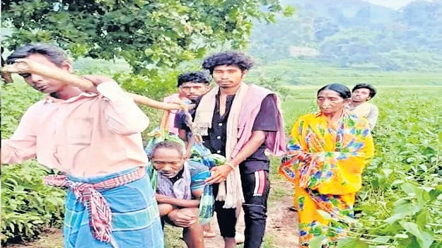Manyam Villagers: మన్యం జిల్లాలో తప్పని డోలీ మోత