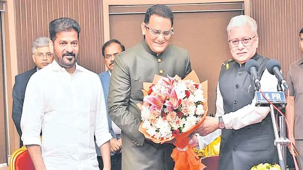 Oath Ceremony: మంత్రిగా అజారుద్దీన్‌ ప్రమాణ స్వీకారం