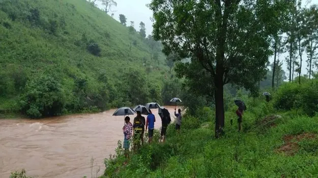 Onukonda Bridge Demand: వాగు ఉధృతి.. ప్రమాదకరంగా వాగు దాటుతున్న గిరిజనులు