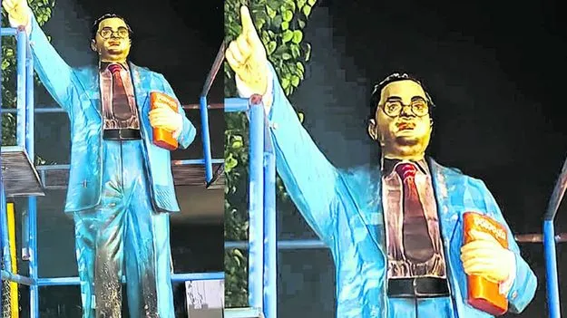 Ambedkar Statue Fire: అంబేద్కర్ విగ్రహానికి నిప్పు ఘటన.. కనిపించని పురోగతి
