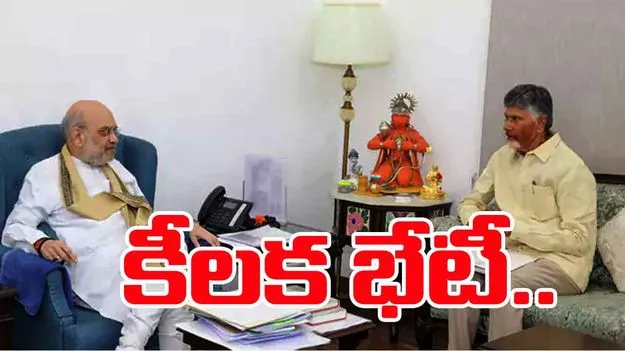 Chandrababu Naidu: కేంద్ర హోంమంత్రి అమిత్‌ షాతో సీఎం చంద్రబాబు కీలక భేటీ..